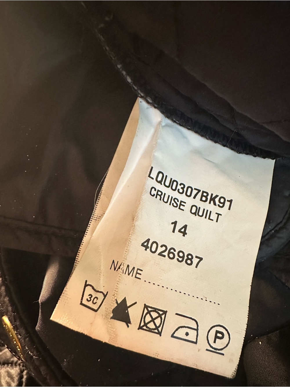 Barbour • Quilted Black Jacket - Picture 9 of 9